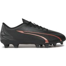 Fotballsko Puma Junior Ultra Play FG/AG - Black/Copper Rose