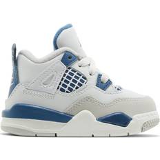 Kids jordan 4 Nike Air Jordan 4 Retro Industrial Blue TD - Off White/Neutral Grey/Military Blue