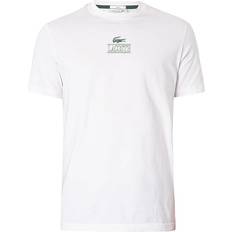 Lacoste Regular Fit Cotton Jersey Branded T-shirt - White