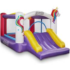 Unicorns Jumping Toys Cloud 9 Inflatable Bounce House with Slide & Blower Unicorn
