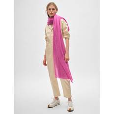 White + Warren Cashmere Mesh Travel Wrap Fondant Pink