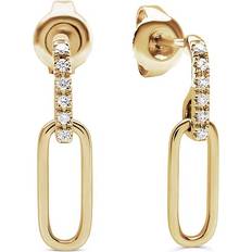 Christ Stud Earrings - Gold/Diamonds