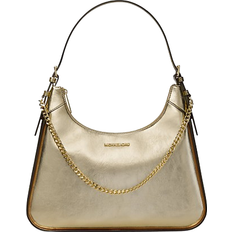 Michael Kors Wilma Large Metallic Shoulder Bag - Pale Gold