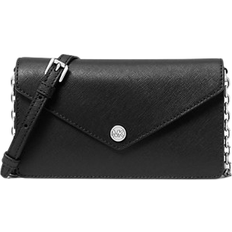 Michael Kors Small Saffiano Leather Envelope Crossbody Bag - Black