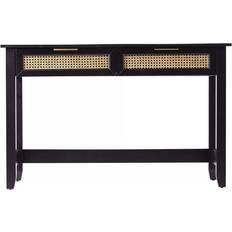 Natural Console Tables Holly & Martin Chekshire Black/Natural Console Table 18.2x47.8"
