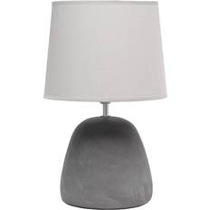 Simple Designs LT2058-GRY Gray Table Lamp 16.5"