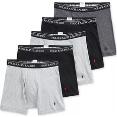 Boxers Men's Underwear Polo Ralph Lauren Classic Cotton Boxer Briefs - Andover Heather/Madison Heather/Polo Black