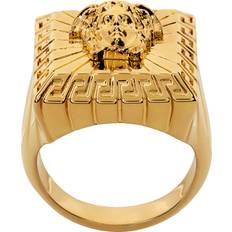 Men - Signet Rings Versace Medusa Square Ring - Gold