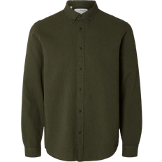 Selected Button Down Shirt - Forest Night