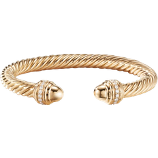 David Yurman Classic Cablespira Bracelet 7mm - Gold/Diamonds