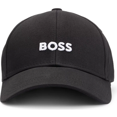 Hugo Boss Herren Caps Hugo Boss Cotton-Twill Six-Panel Cap with Embroidered Logo - Black