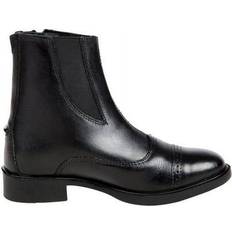 Huntley Equestrian Junior Daisy Clipper Side Zipper Paddock Boots - Black