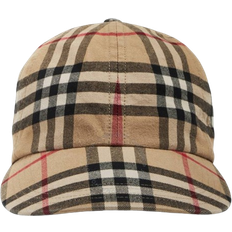 Burberry Men Clothing Burberry Check Baseball Cap - Archive Beige