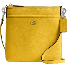 Coach Kitt Messenger Crossbody Bag - Crossgrain Leather/Silver/Canary