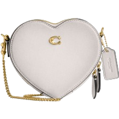 Coach Heart Crossbody Bag 14 - Glovetan Leather/Brass/Chalk