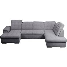 Poco Action Light Gray/Silver Sofa 250cm