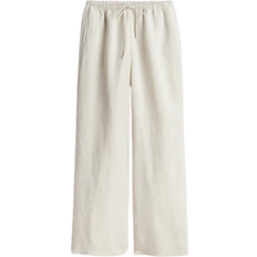 H&M Linen Blend Trousers - Light Beige