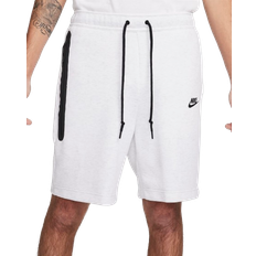 Nike White Shorts Nike Men's Sportswear Tech Fleece Shorts - Birch Heather/Black
