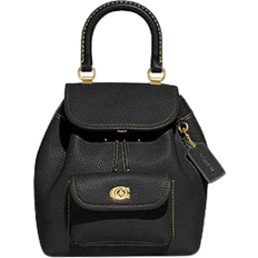 Coach Riya Backpack 21 - Glovetanned Leather/Brass/Black