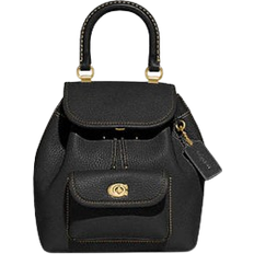 Coach Riya Backpack 21 - Glovetanned Leather/Brass/Black