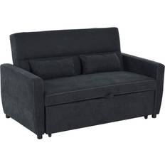 Homcom Sofa Set Black Sofa 155cm Zweisitzer