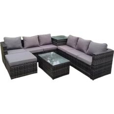 Fimous 7-seater Lounge-Set, 2 Bord inkl. 2 Soffor