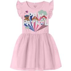Kjoler Name It Asdina Pawpatrol Short Sleeve Tuille Dress - Parfait Pink (13229918)