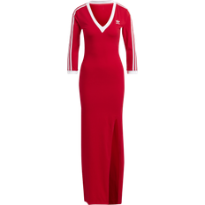Adidas Women Clothing adidas Adicolor Classics 3-Stripes Maxi Dress - Better Scarlet