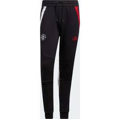 Manchester United FC Pants & Shorts Adidas 2022-23 Manchester United Travel Pants Black-Red, Black