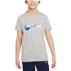 Nike T-shirts Nike Air Older Kid's T-shirt - Dark Grey Heather/Court Blue (FV2343-064)