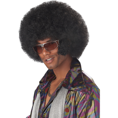 Around the World Costumes California Costumes Adults Afro & Sideburns Wig Black