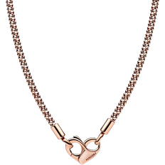 Pandora Moments Studded Chain Necklace - Rose Gold