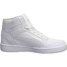 Puma Big Kid's Rebound LayUp Mid - White/Gray Violet