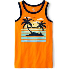 Orange Tops Children's Clothing The Children's Place Boy's Graphic Tank Top - Dragon Fire Cl