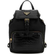 Prada Backpacks Prada Black Re-Nylon And Leather Backpack