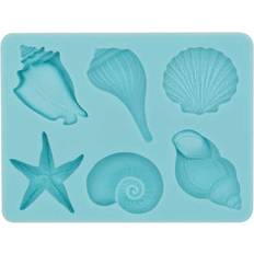 Decoration Marzipan 6 Pack: Sea Shell Silicone Fondant