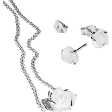 Pandora Women Jewelry Sets Pandora Rose In Bloom Jewelery Gift Set - Silver/White/Transparent
