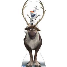 Table Decorations Advanced Graphics 75" Disney's Frozen Sven & Olaf Life-Size Cardboard Cutout Stand-Up