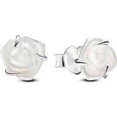 Damen - Silber Ohrringe Pandora Bloom Stud Earrings - Silver/White