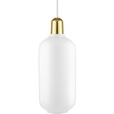 Normann Copenhagen Amp White/Brass Pendelleuchte 11.2cm