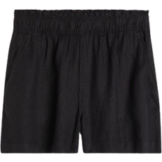 Damen - XXL Shorts H&M Linen Shorts - Black