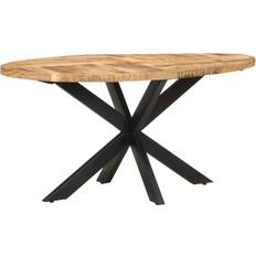 vidaXL 321672 Natural Dining Table 35.4x63"