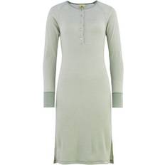 Nostebarn Silk W/Buttons Nightgown - Dus Mint/Natural