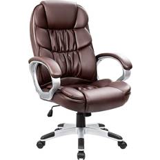 Brown - Recliner Office Chairs Homall CBC0070 Brown Office Chair 21"