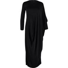 Trendyol Collection Stylish Knitted Kaftan Dress - Black