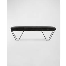 Four Hands Darrow Black Settee Bench