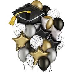Text & Theme Balloons Amscan Graduation Balloon Bundle, Assorted Colors 111504