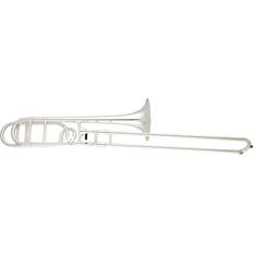 Wind Instruments Eastman Etb428 Intermediate Series F-Attachment Trombone Silver Gold Brass Bell