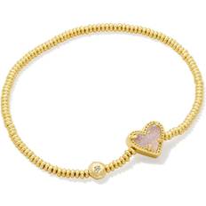 Kendra Scott Bracelets Kendra Scott Ari Heart Stretch Bracelet Gld Irides ONE SIZE