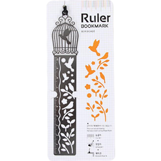 Mohamm Korean Cute Metal Straight Ruler Bookmark